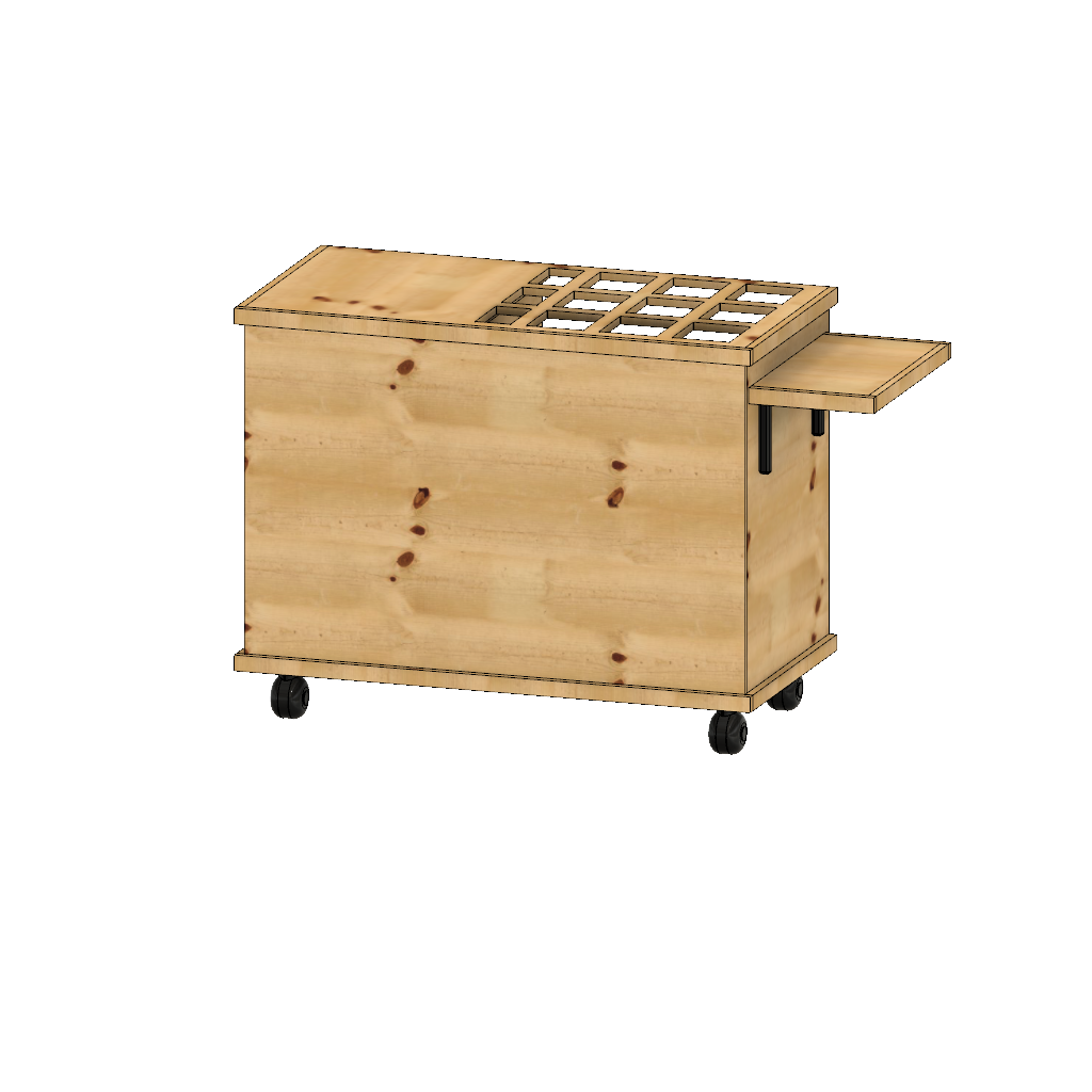 Charcuterie Cart /Coffee Cart style PLANS with Measurements (Foldable)