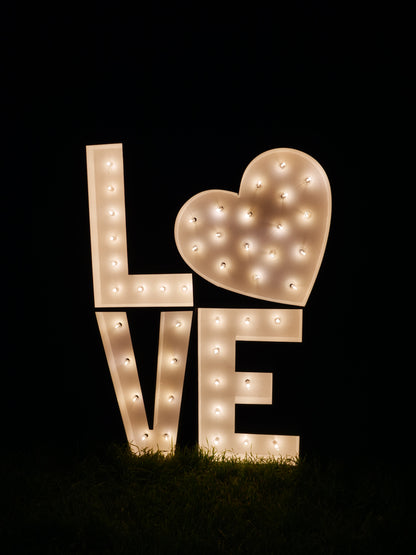 Marquee Package (Love Heart) Full Measurement Plans 4ft Tall Directions Digital Download