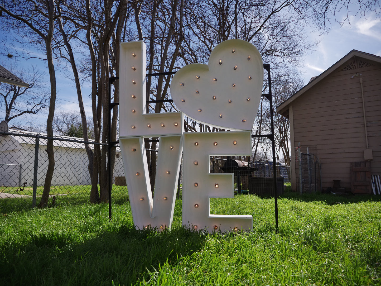 Marquee Package (Love Heart) Full Measurement Plans 4ft Tall Directions Digital Download