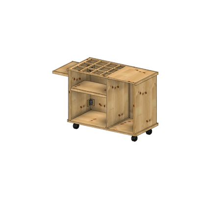 Charcuterie Cart /Coffee Cart style PLANS with Measurements (Foldable)