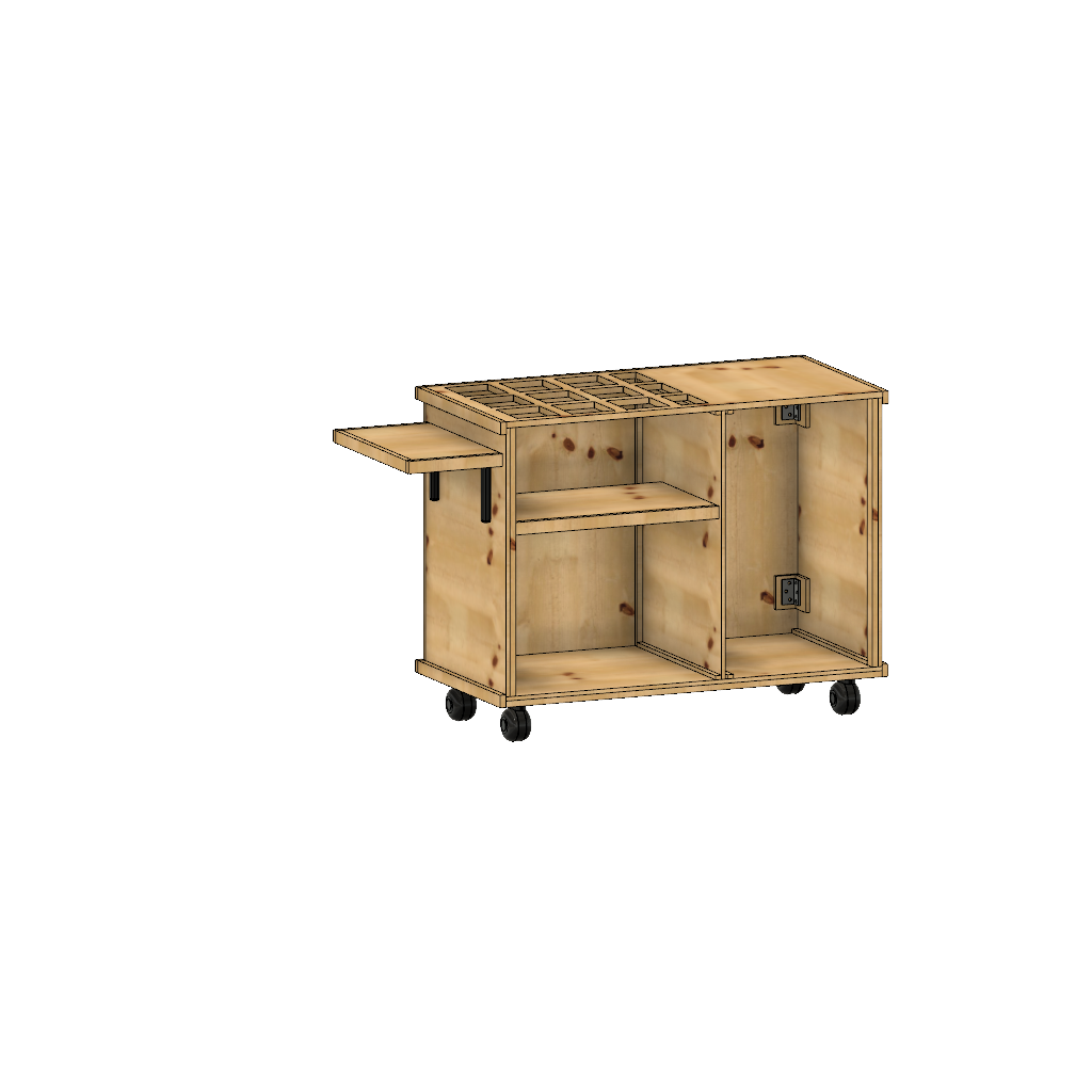 Charcuterie Cart /Coffee Cart style PLANS with Measurements (Foldable)