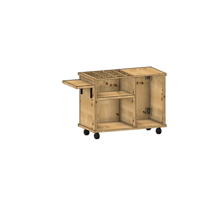 Charcuterie Cart /Coffee Cart style PLANS with Measurements (Foldable)