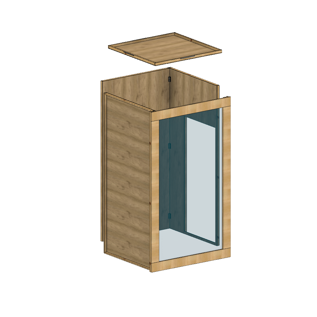 Magazine Photo Booth Box PLANS with Measurements