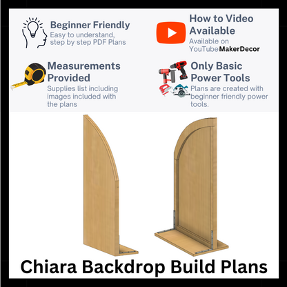 Chiara Backdrop PLANS with Measurements