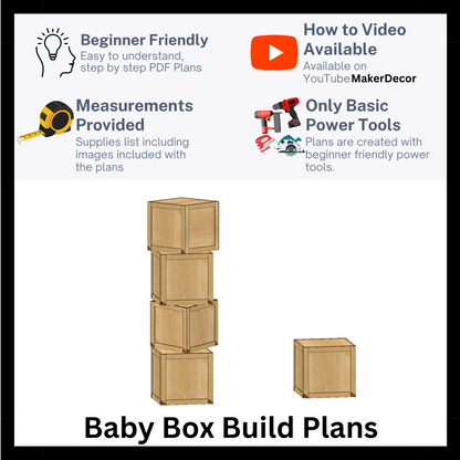 Baby box PLANS with Measurements