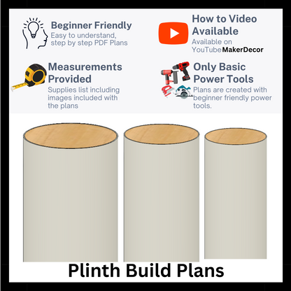 Plinths PLANS with Measurements