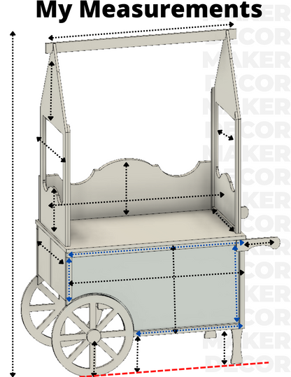 Foldable Candy Cart Digital Plans PDF