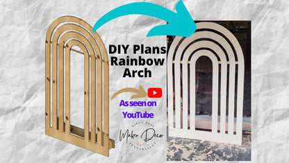 Rainbow Arch Backdrop PLANS with Measurements