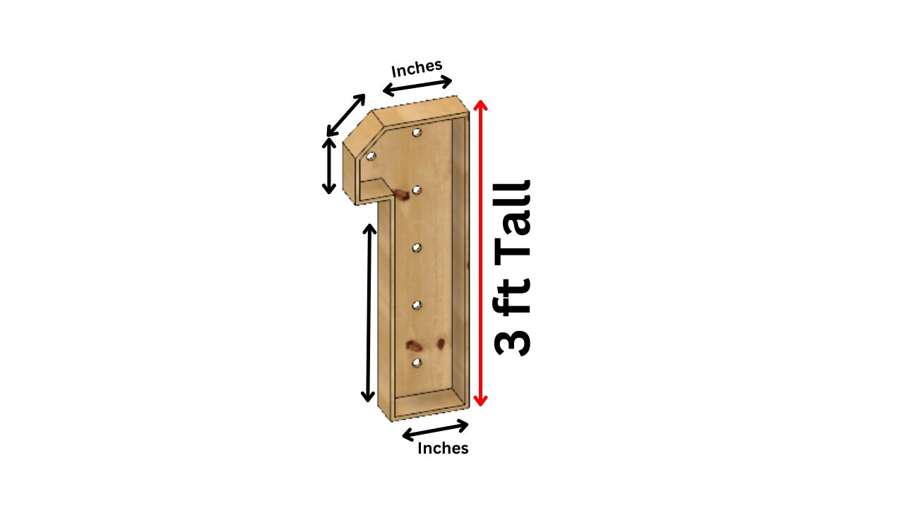 Marquee #1 Full Measurement Plans 3ft Tall