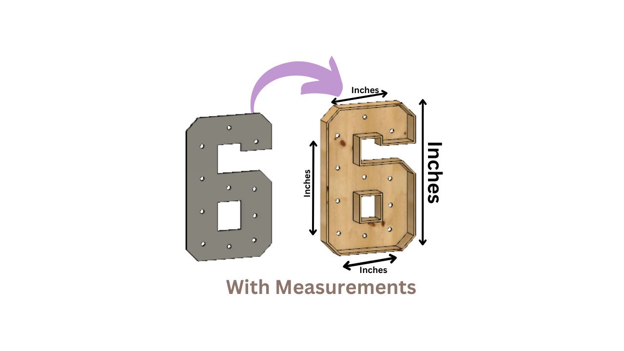 Marquee #6 Full Measurement Plans 4ft Tall