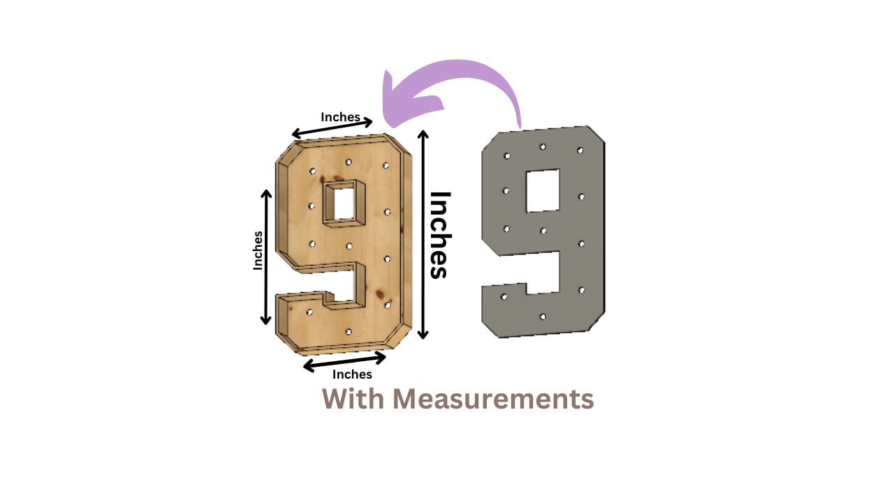 Marquee #9 Full Measurement Plans 3ft Tall