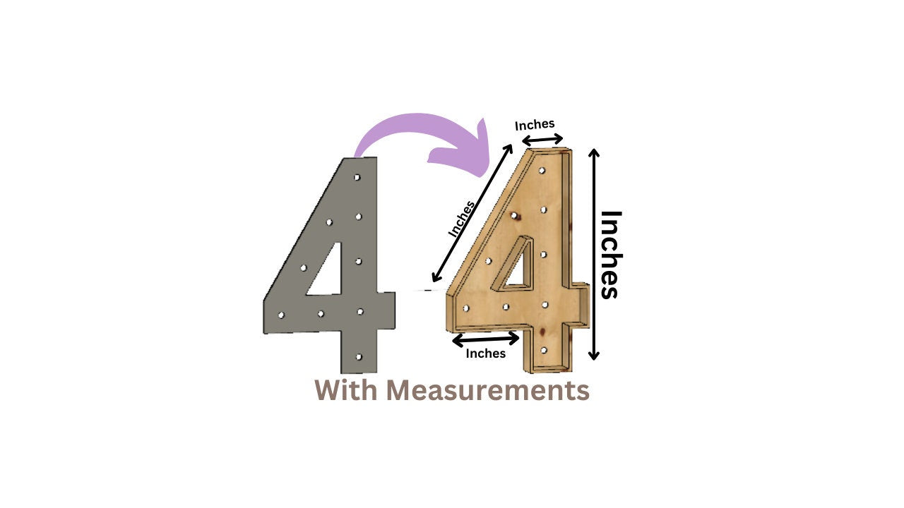 Marquee #4 Full Measurement Plans 3ft Tall