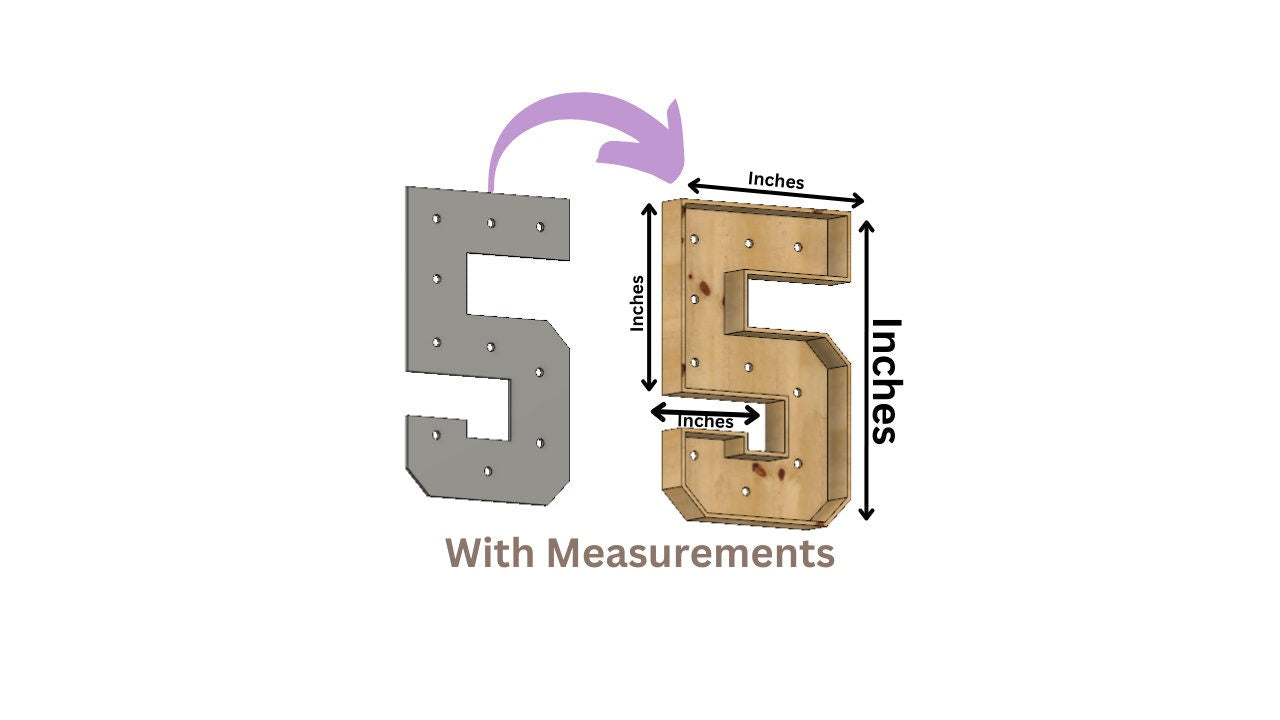 Marquee #5 Full Measurement Plans 4ft Tall