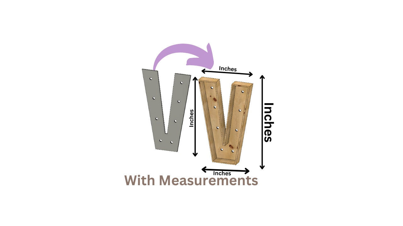 Marquee (V) Full Measurement Plans 3ft Tall