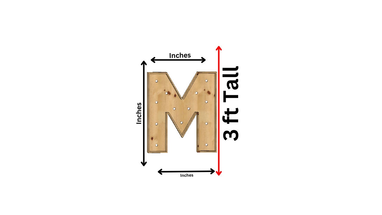 Marquee Package (PROM) Full Measurement Plans 3ft Tall Directions Digital Download