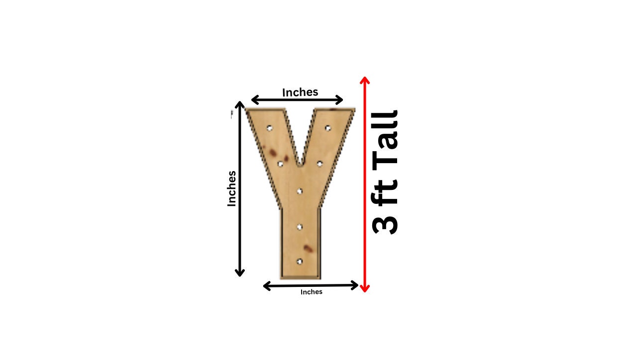 Marquee Package (MARRY ME) Full Measurement Plans 3ft Tall Directions Digital Download