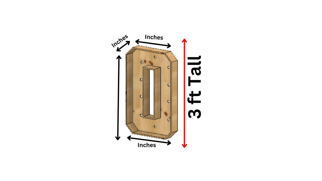 Marquee #0 Full Measurement Plans 3ft Tall