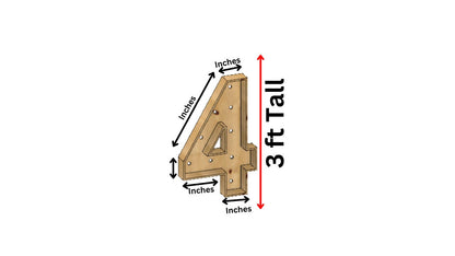 Marquee #4 Full Measurement Plans 3ft Tall