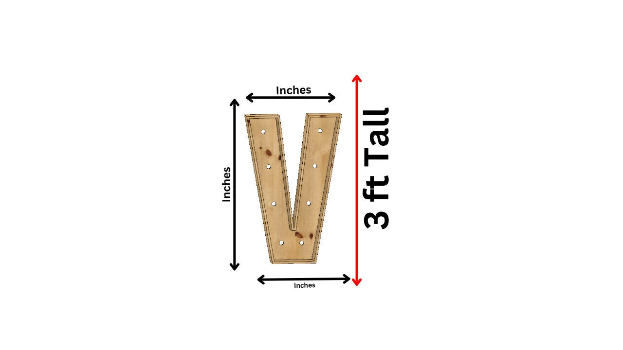 Marquee (V) Full Measurement Plans 3ft Tall