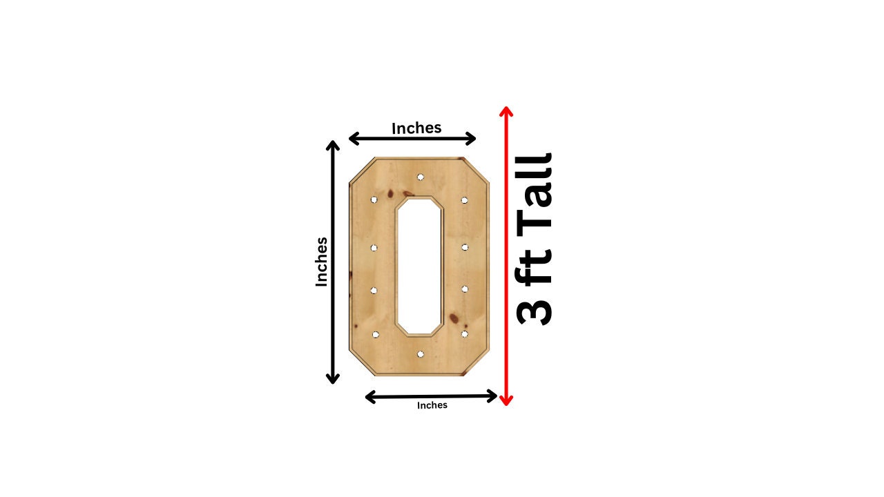 Marquee Package (OH BABY) Full Measurement Plans 3ft Tall Directions Digital Download