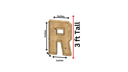 Marquee Package (MARRY ME) Full Measurement Plans 3ft Tall Directions Digital Download