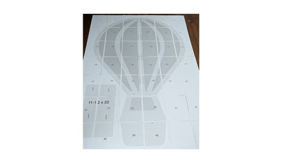 Moon & Hot Air Balloon PLANS with Measurements with stencils- DIGITAL DOWNLOAD (These are only plans on how to build yourself)