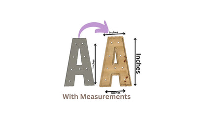 Marquee Package A-Z Letters Full Measurement Plans 4ft Tall Directions Digital Download